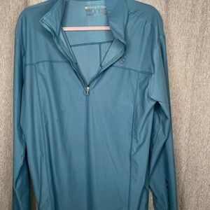 AriatTEK Teal 1/4 Zip Performance Pullover – Men’s Large